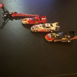 McDonald's Red and Yellow Die-Cast Racing Car Toy